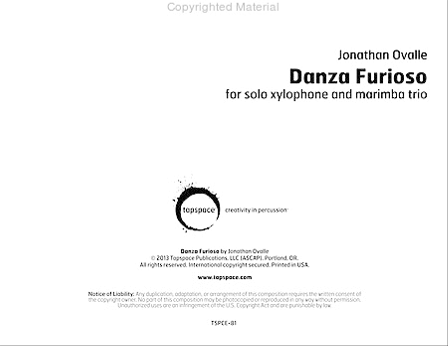 Danza Furioso Percussion Ensemble scores gallery preview page 2