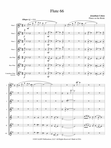 Flute 66 for Flute Choir image number null