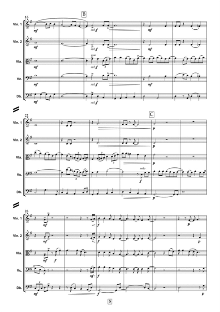 Chicken Fried String Quintet scores gallery preview page 5