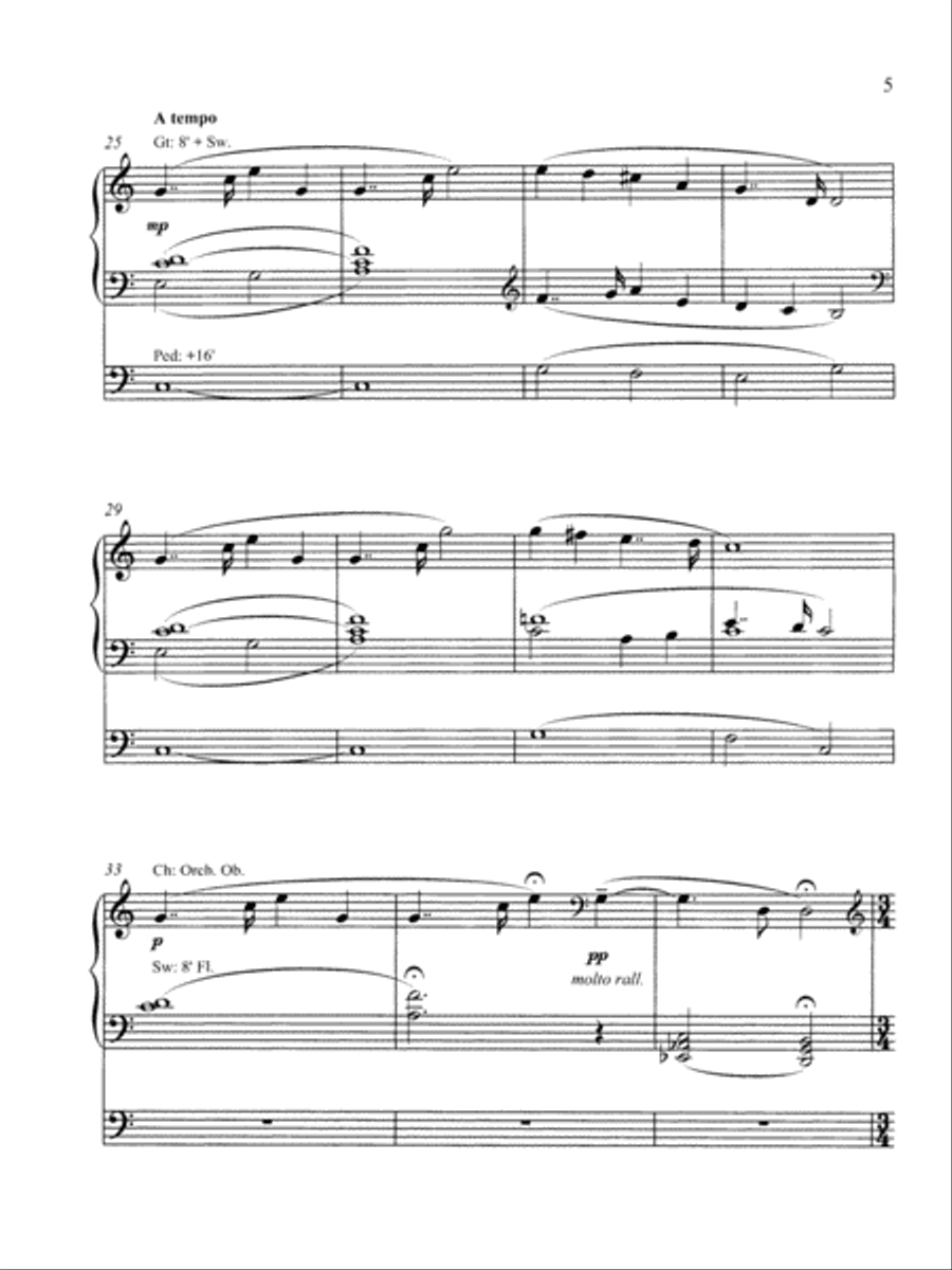 Recollection (Soliloquy No. 2) Organ scores gallery preview page 4