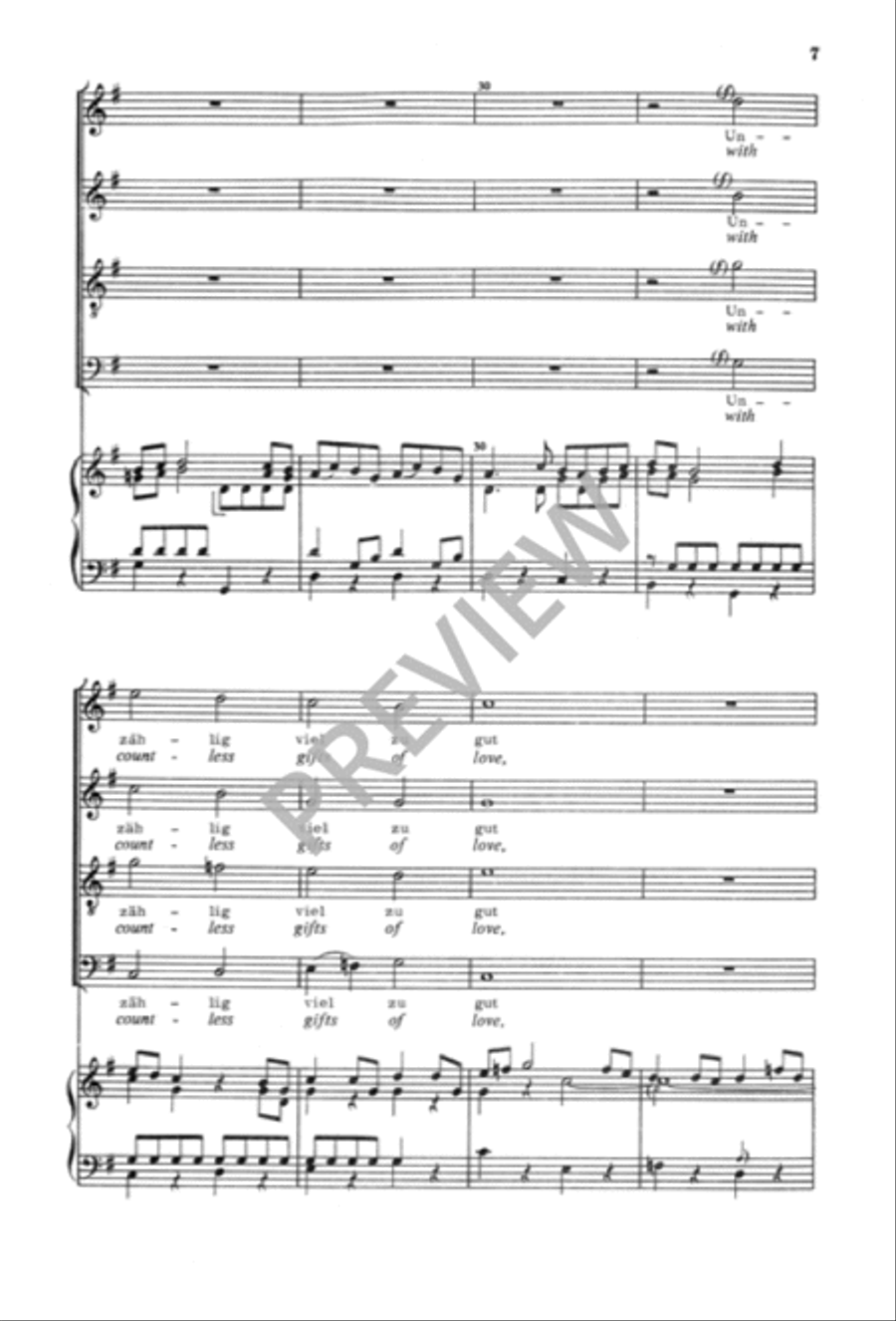 Now Thank We All Our God Now Thank We All Our God 4-Part scores gallery preview page 8