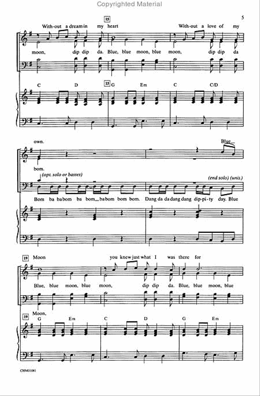 Blue Moon 4-Part scores gallery preview page 4