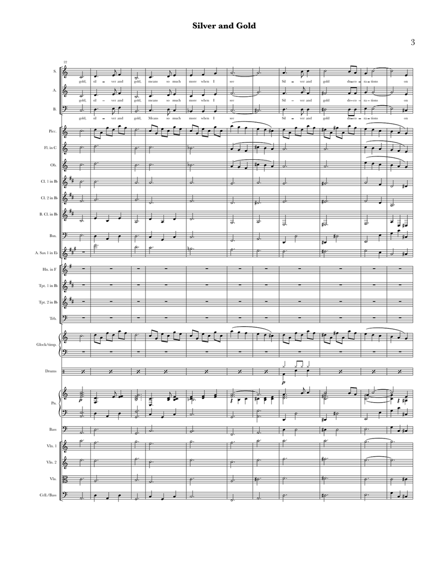 Silver And Gold Chamber Music scores gallery preview page 3