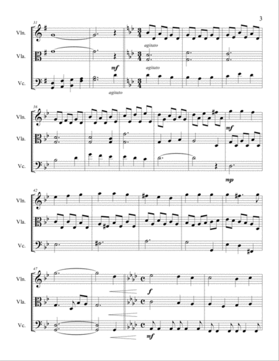 It Is Well With My Soul for String Trio String Trio scores gallery preview page 4