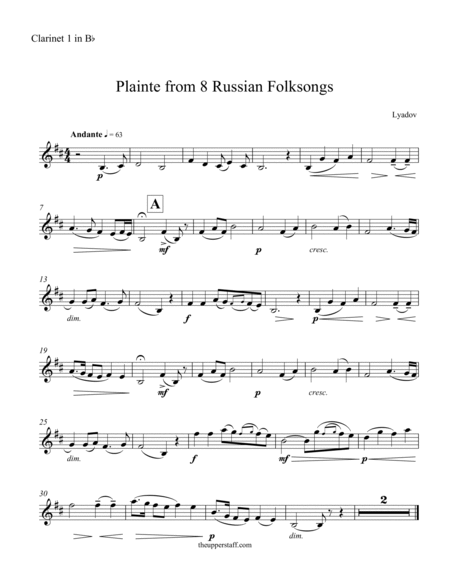8 Russian Folksongs Plainte image number null
