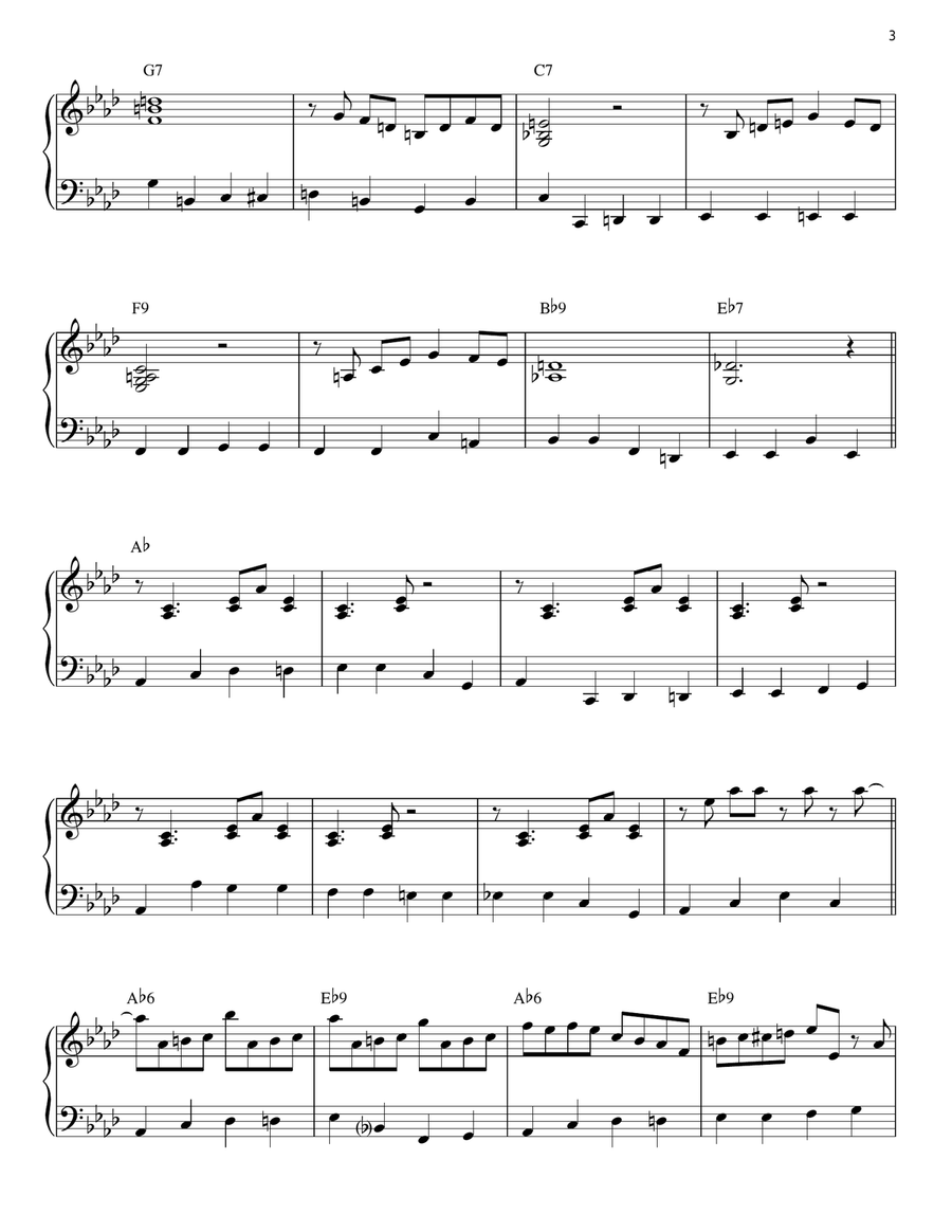 Seven Come Eleven Seven Come Eleven Piano Solo scores gallery preview page 3