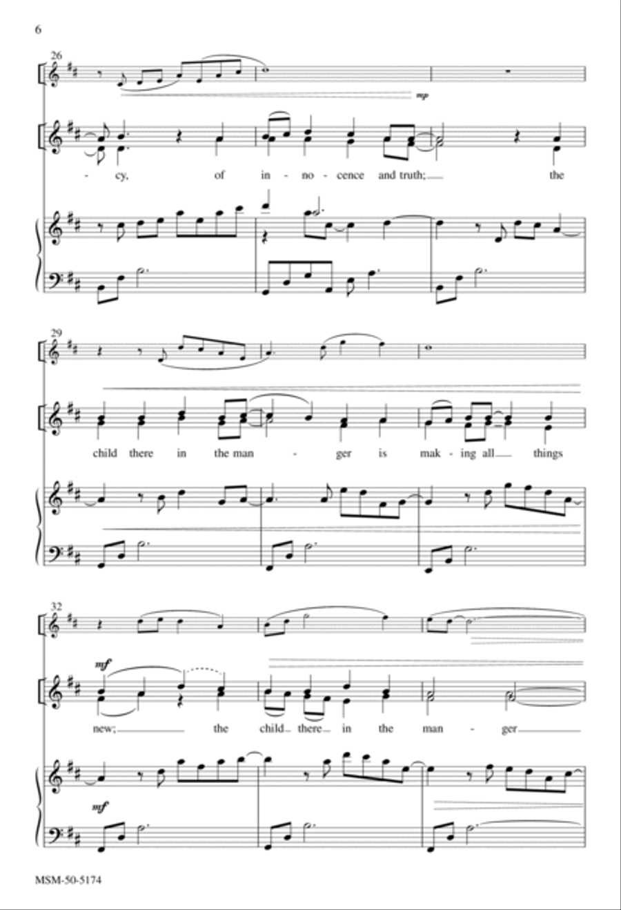 When Christmas Morn Is Dawning 4-Part scores gallery preview page 5