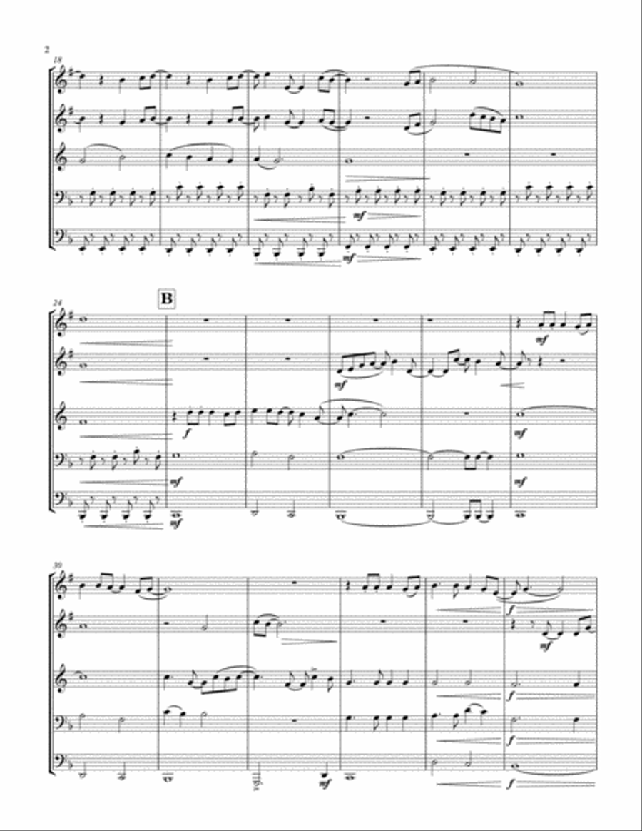 A Million Dreams Brass Ensemble scores gallery preview page 2