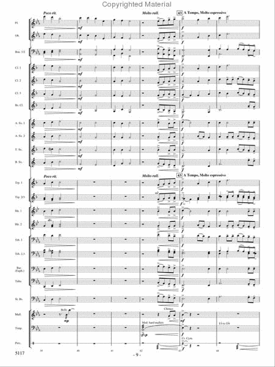 Hymn for a Child Concert Band scores gallery preview page 8