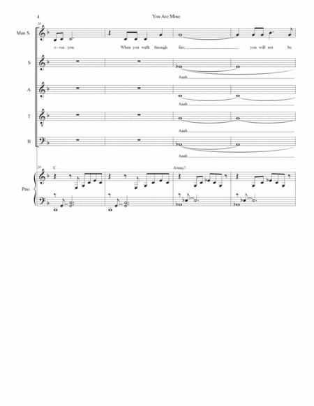 You Are Mine (Solo with SATB) image number null