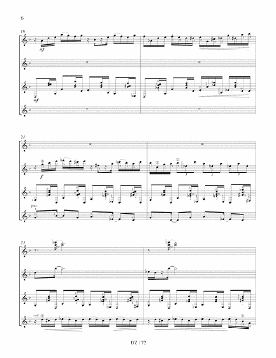 Carnaval Guitar Ensemble scores gallery preview page 6