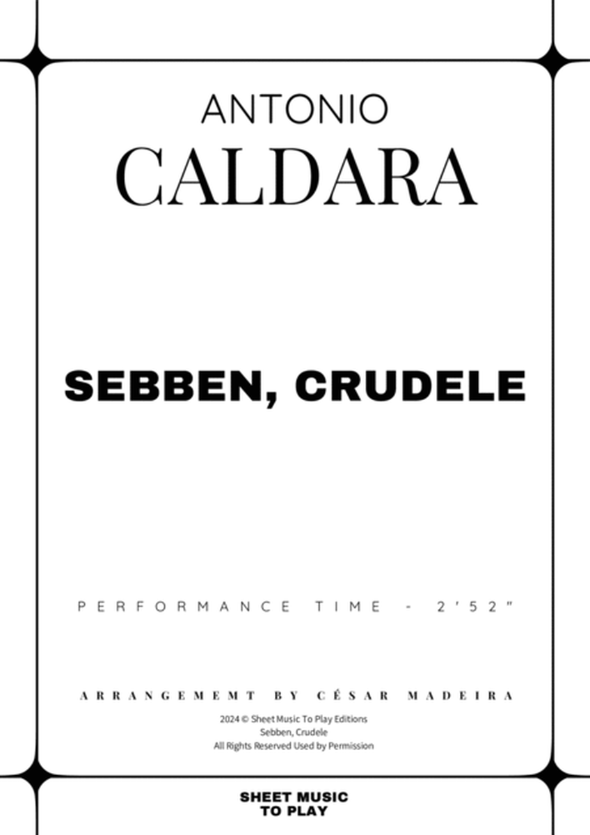 Sebben, Crudele - Oboe and Piano (Full Score and Parts) image number null