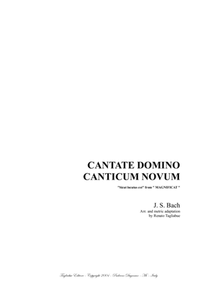 CANTATE DOMINO ("Sicut locutus est" from MAGNIFICAT) - BWV 243