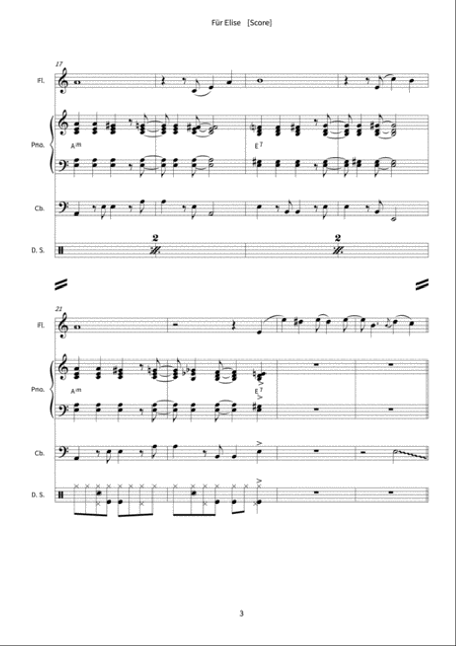 Für Elise Orchestra scores gallery preview page 5