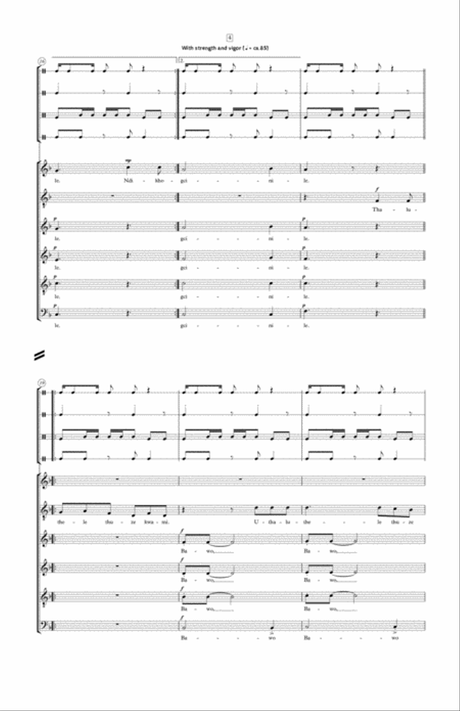 Ndikhokhele Bawo (Lead Me Oh Father) 4-Part scores gallery preview page 4
