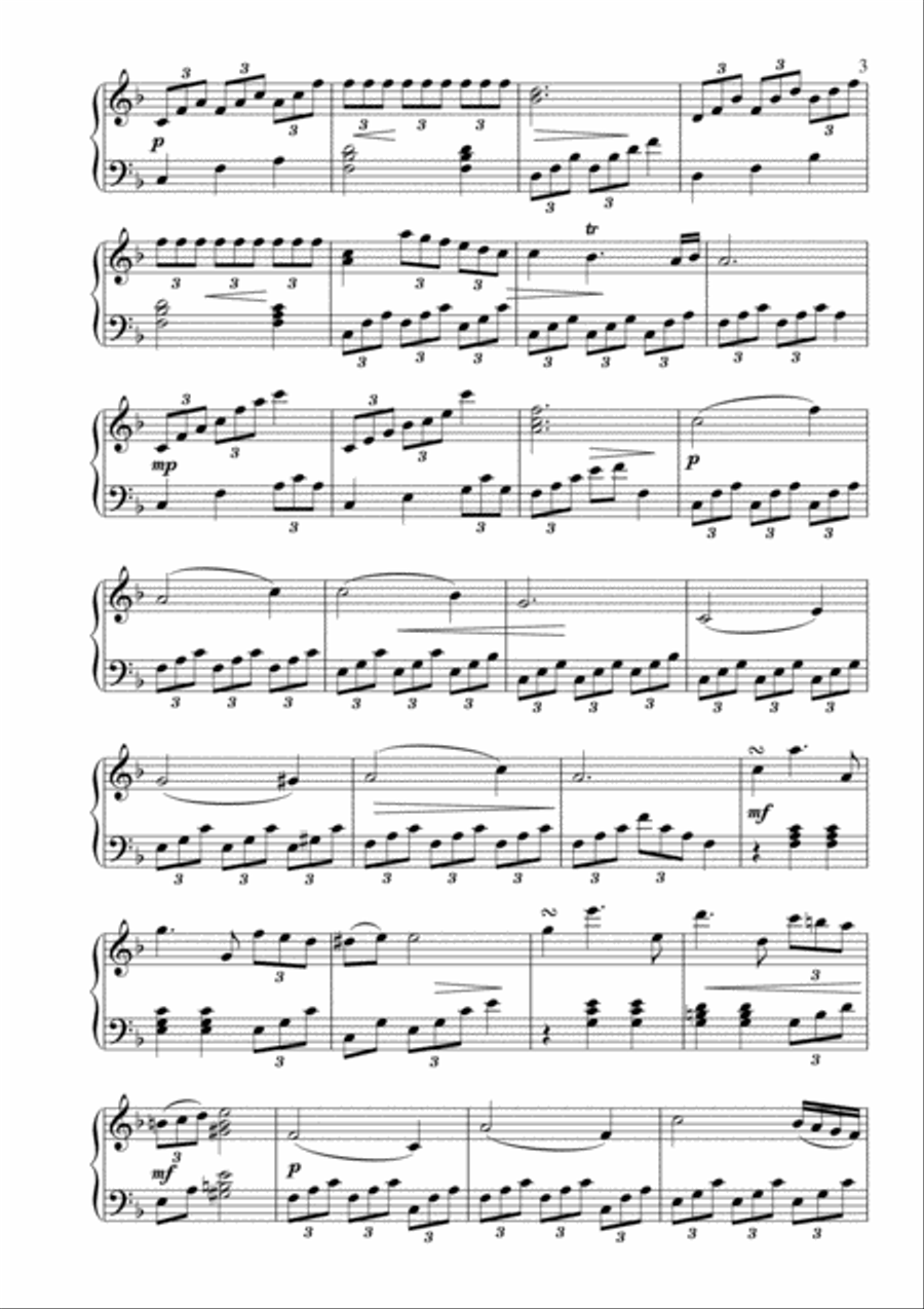Sonatina in C Major, Op.9 Nr.1 Piano Solo scores gallery preview page 3