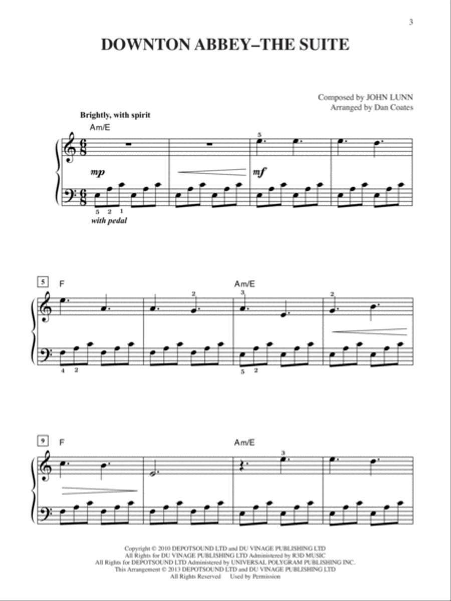 Downton Abbey -- The Suite Small Ensemble scores gallery preview page 2