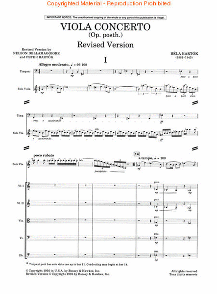 Viola Concerto, Op. Posth.