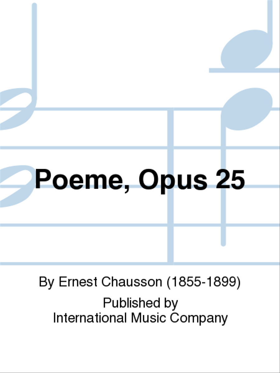 Poeme, Opus 25 Violin Solo scores gallery preview page 1