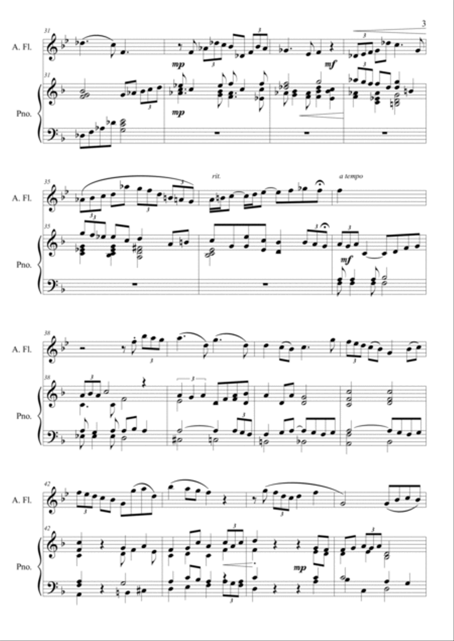 Reverie Flute Solo scores gallery preview page 3