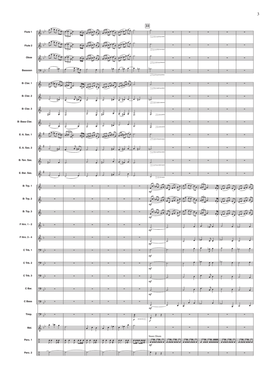 Hout, Koper, Brons en Staal Concert Band scores gallery preview page 3