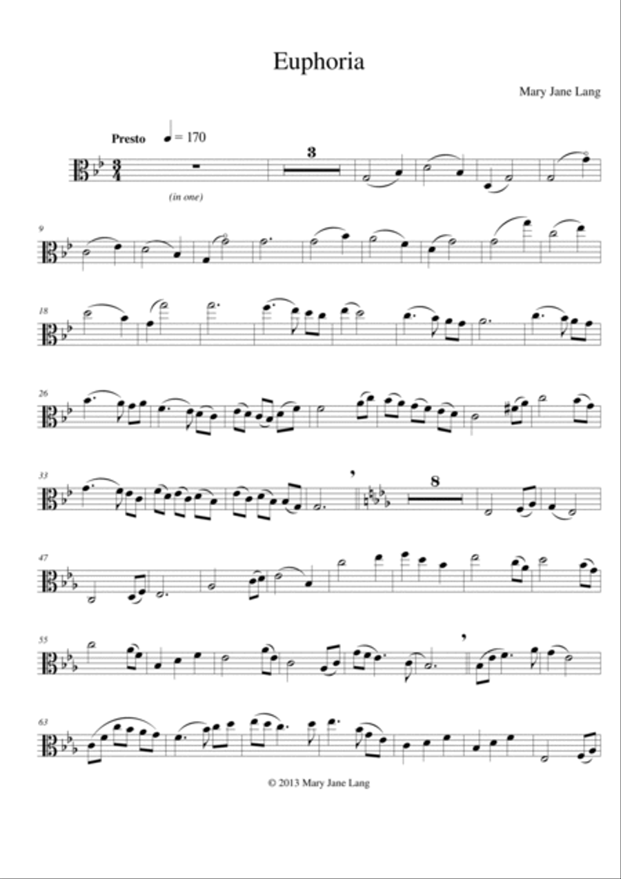 Euphoria Viola Solo scores gallery preview page 3