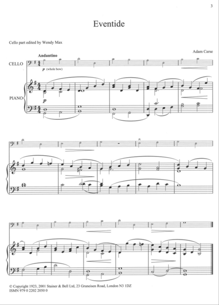 Fiddler's Nursery for Cello and Piano Piano Accompaniment scores gallery preview page 2