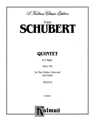 Book cover for String Quintet in C Major, Op. 163: 2nd Cello