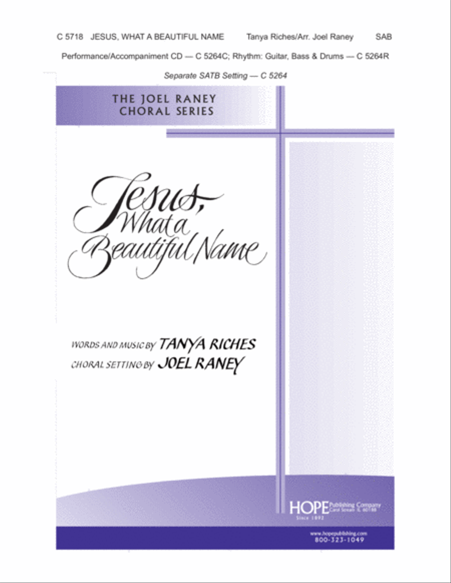 Jesus, What a Beautiful Name 3-Part scores gallery preview page 1