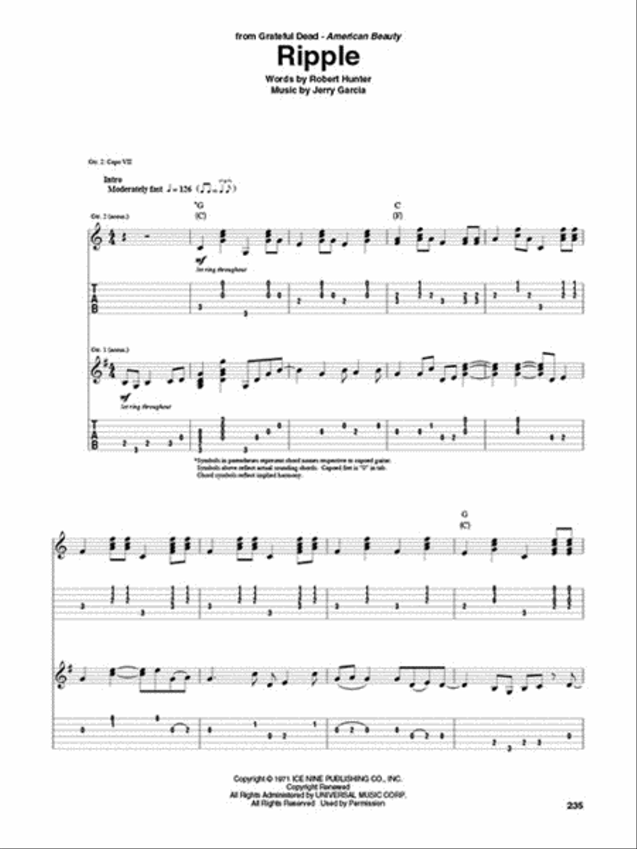 Grateful Dead Guitar Anthology Electric Guitar scores gallery preview page 4