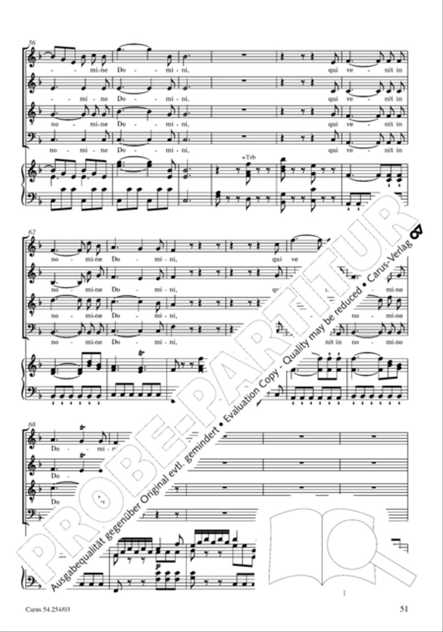 Missa Sancti Hieronymi 4-Part scores gallery preview page 52