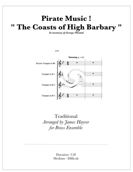 Pirate Music ! - " The Coasts of High Barbary " image number null