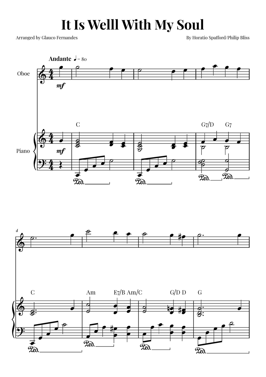It Is Well With My Soul Chamber Music scores gallery preview page 1