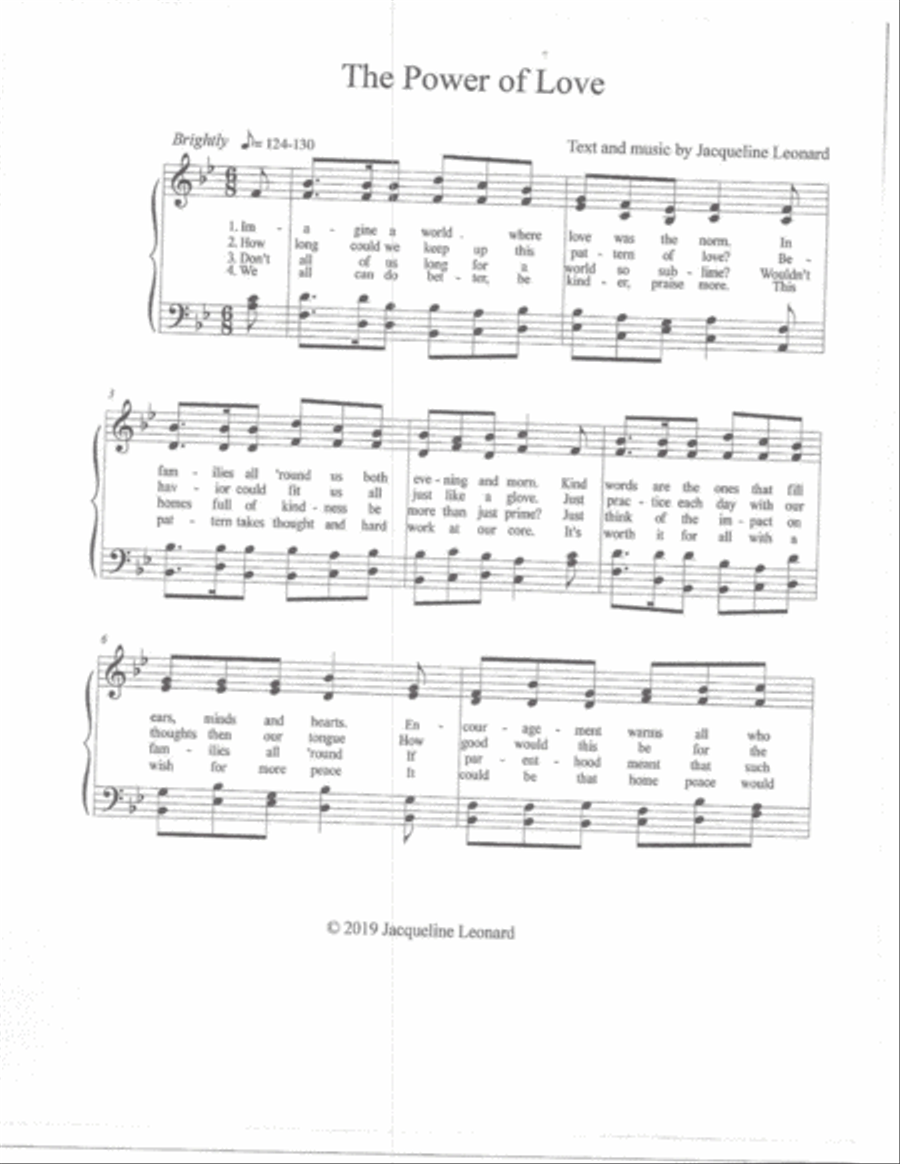 There's a Power in Our Love 4-Part scores gallery preview page 2