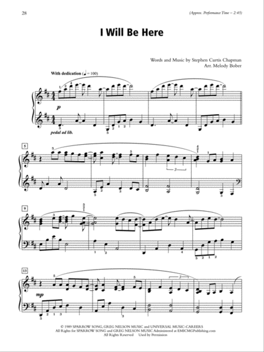 A Call to Praise Piano Solo scores gallery preview page 9