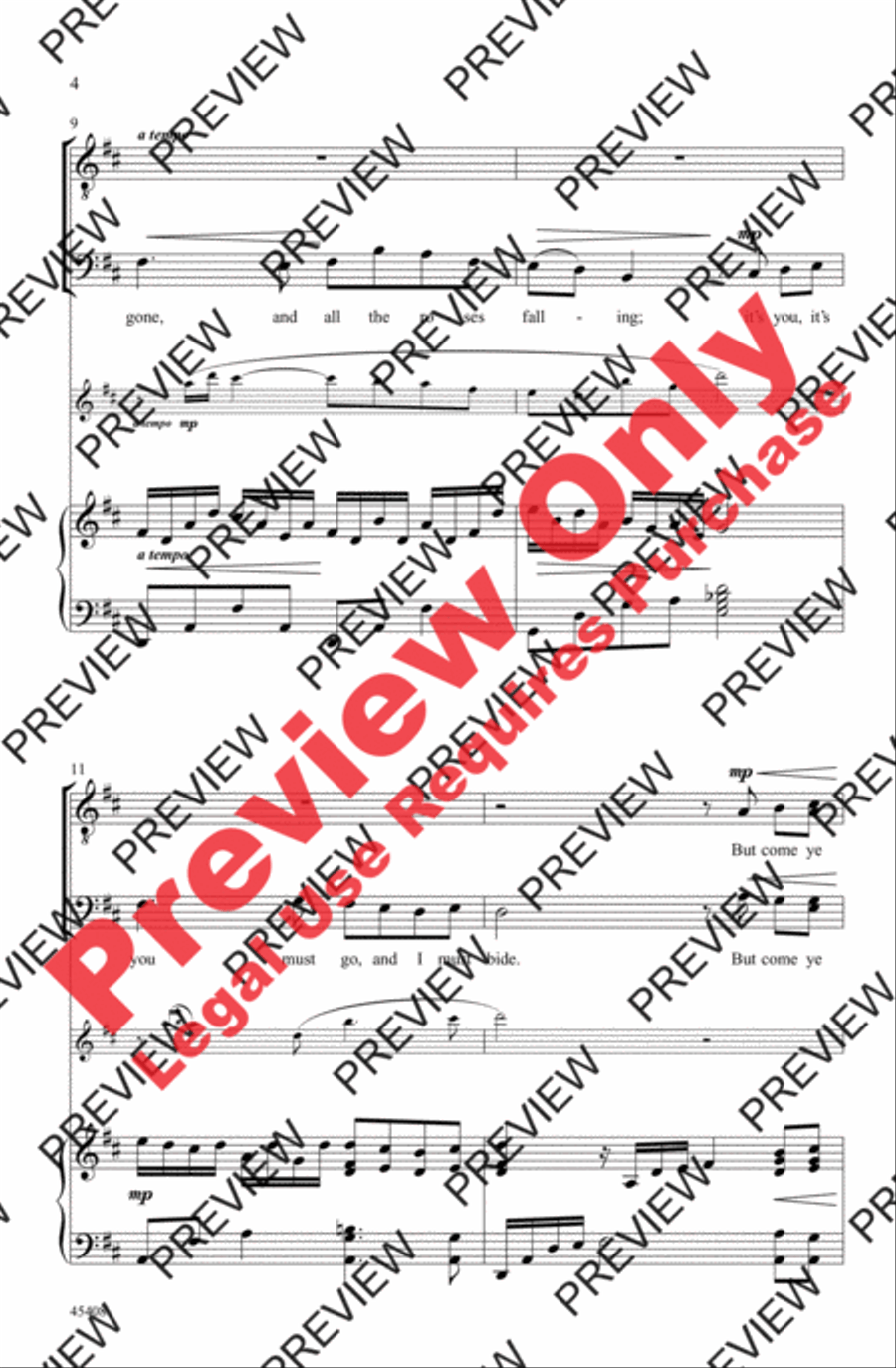 Danny Boy Danny Boy Men's Choir scores gallery preview page 4