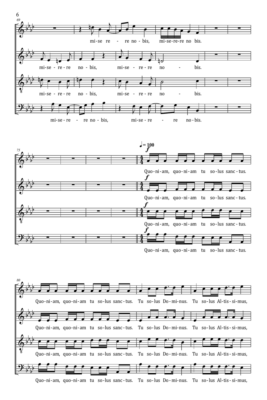 Gloria 2023 4-Part scores gallery preview page 6