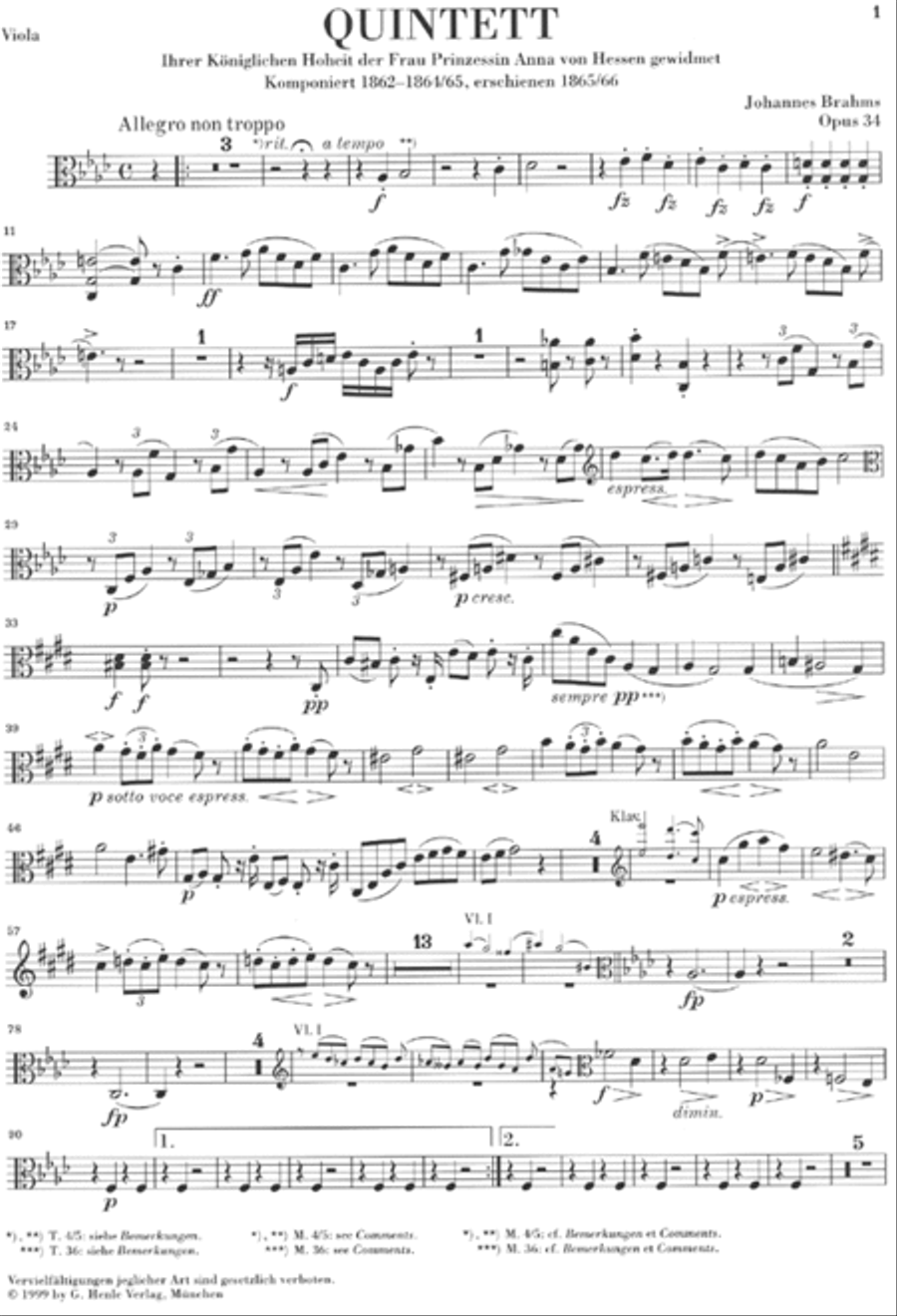 Piano Quintet F minor Op. 34 Piano scores gallery preview page 7
