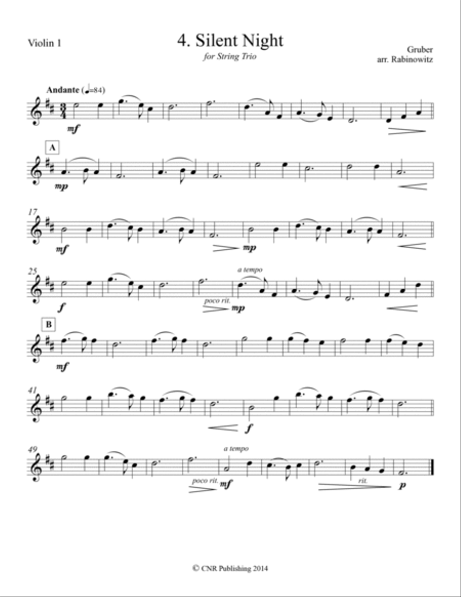Holiday Classics for String Trio String Trio scores gallery preview page 6