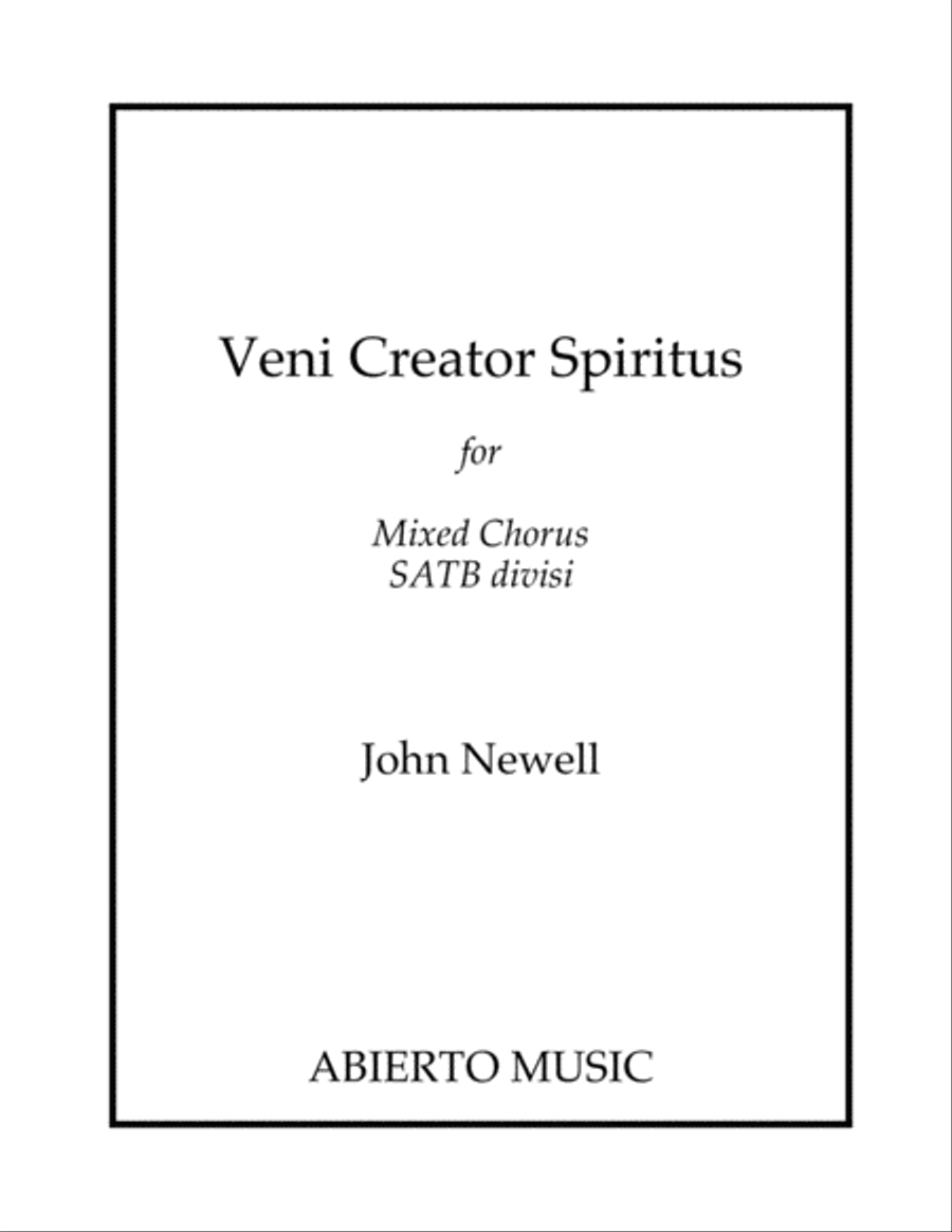 Veni Creator Spiritus 4-Part scores gallery preview page 1