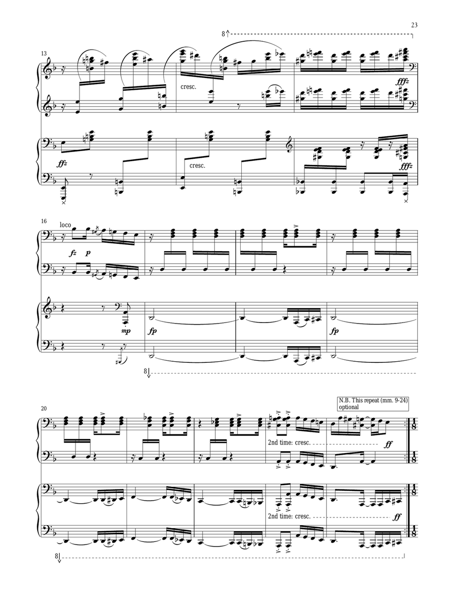 The Serpent's Kiss (for 2 Pianos) Piano Method scores gallery preview page 2