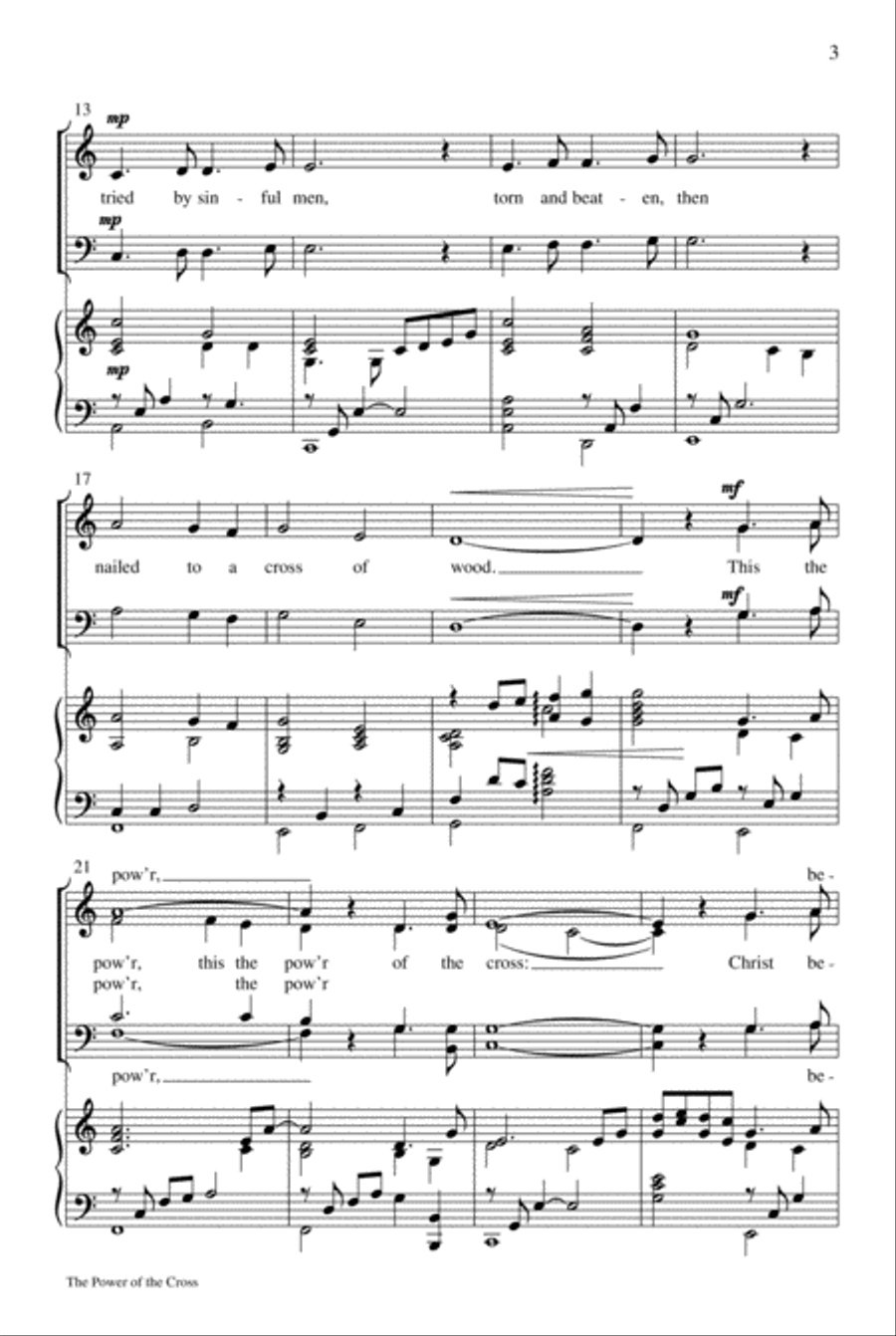 The Power of the Cross 4-Part scores gallery preview page 3