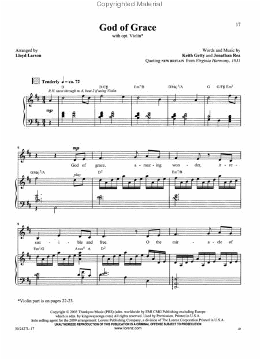 God of Grace and Glory God of Grace and Glory Medium Voice scores gallery preview page 4
