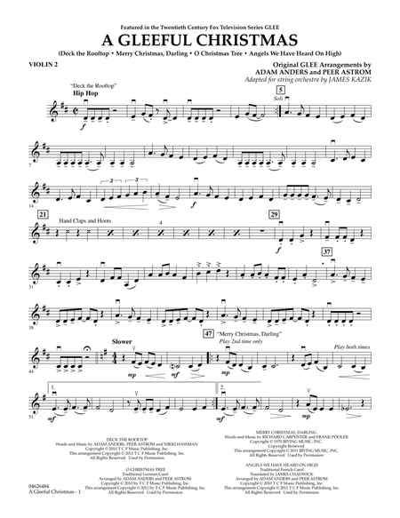 A Gleeful Christmas - Violin 2