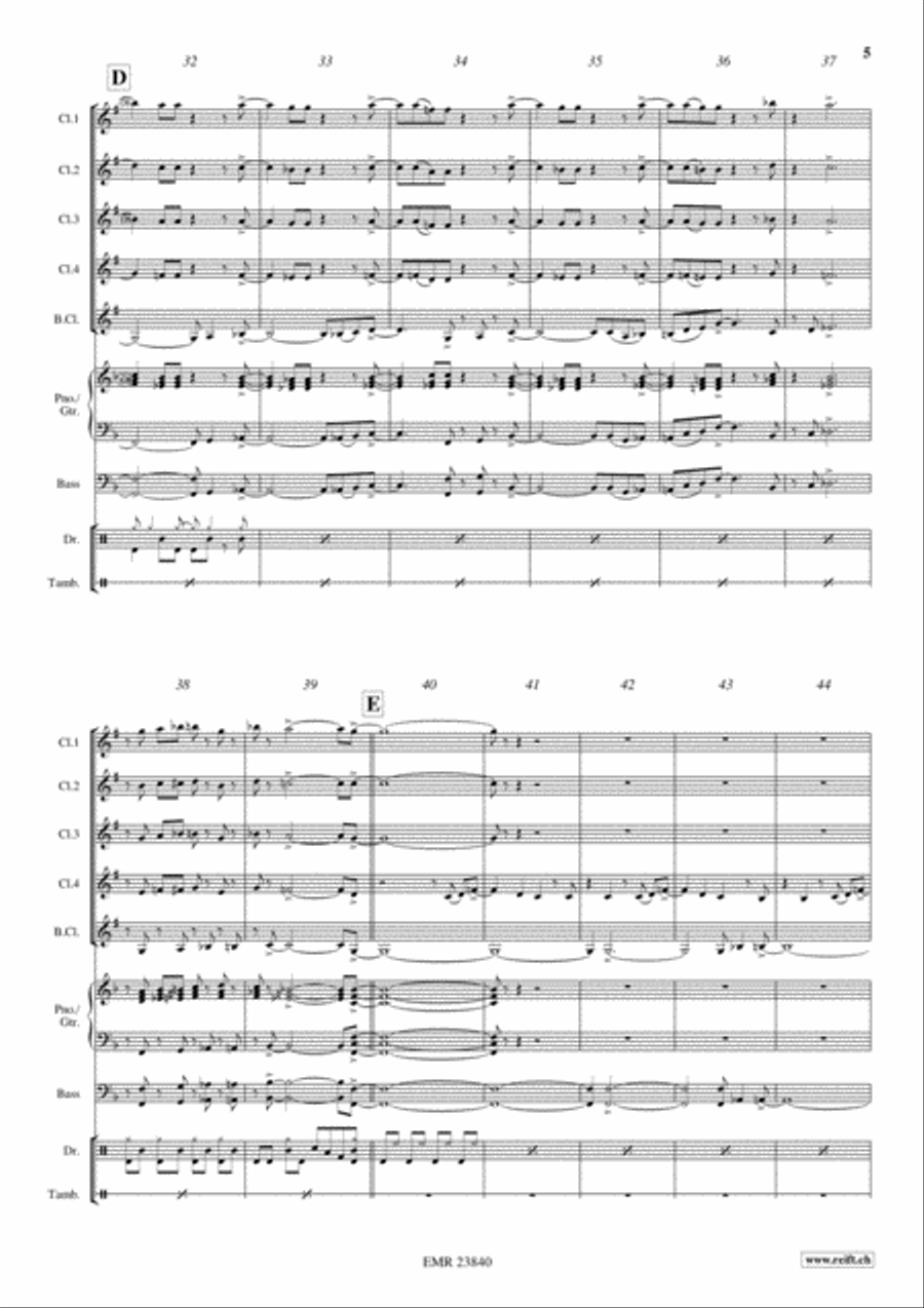 Birdland Birdland Clarinet scores gallery preview page 5