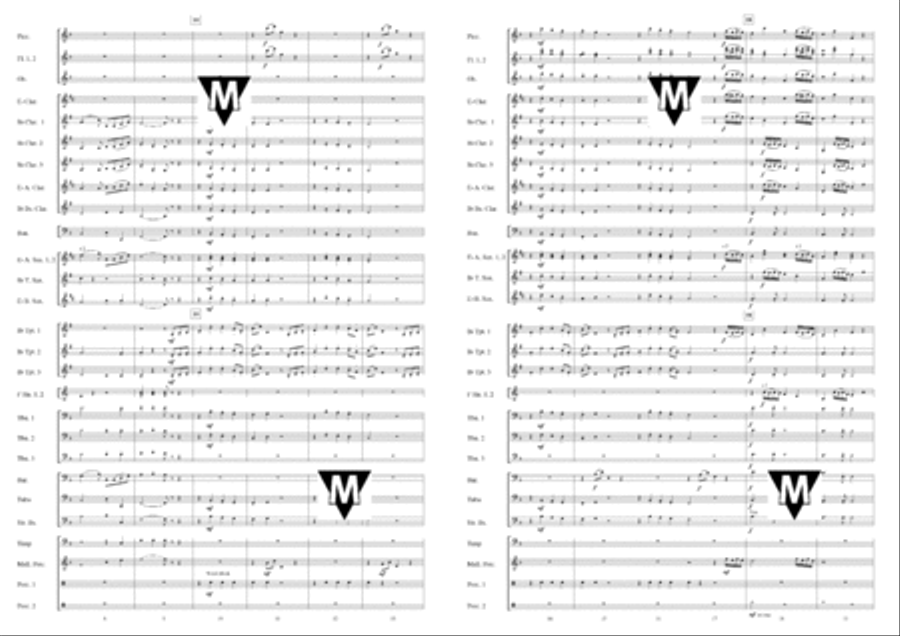 Piccola Suite Italiana Concert Band scores gallery preview page 16