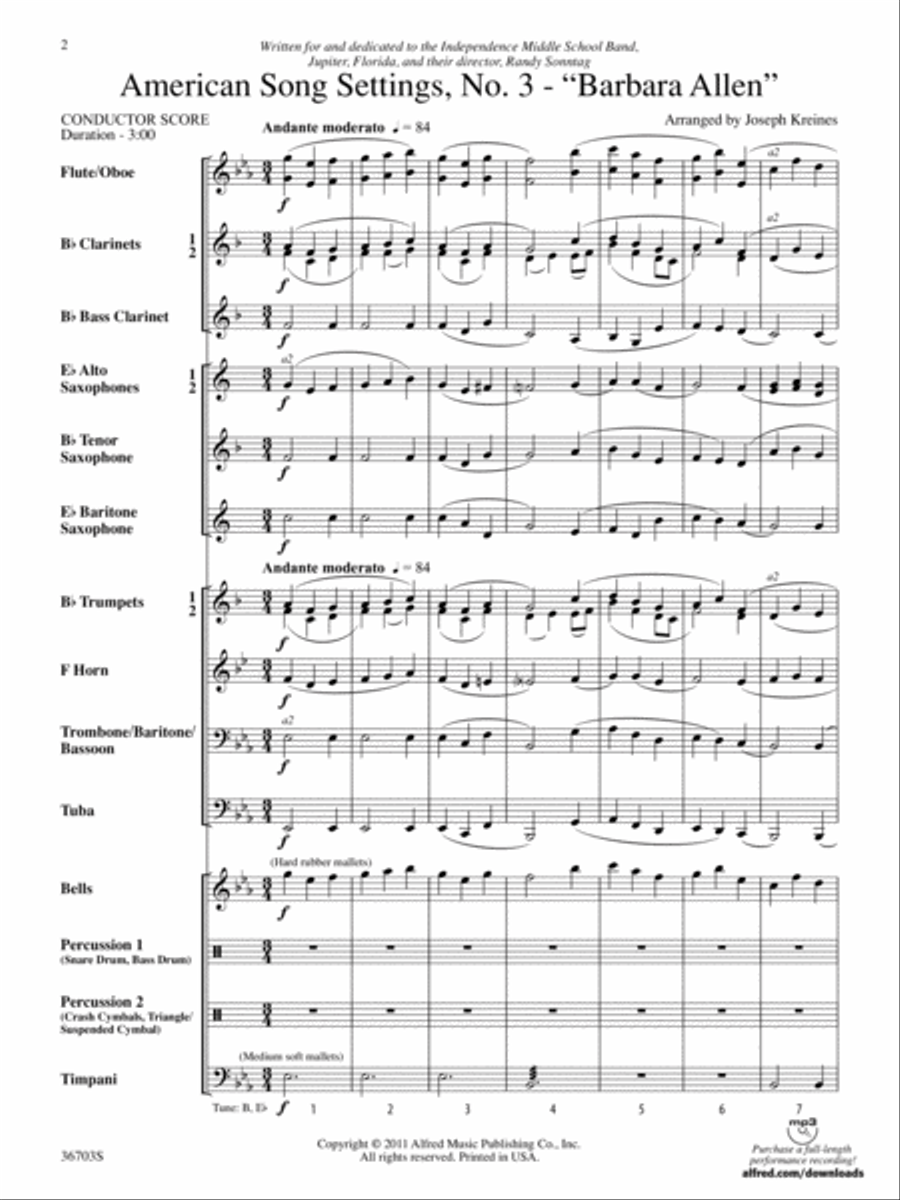 American Song Settings, No. 3 