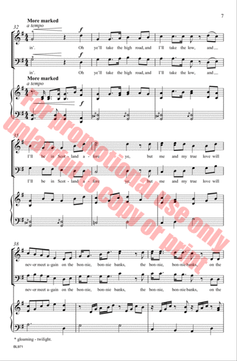 Loch Lomond 3-Part scores gallery preview page 8