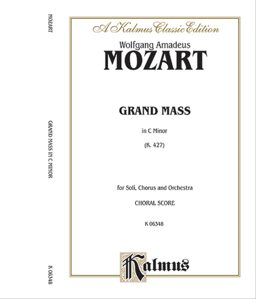Grand Mass in C Minor, K. 427 4-Part scores gallery preview page 1