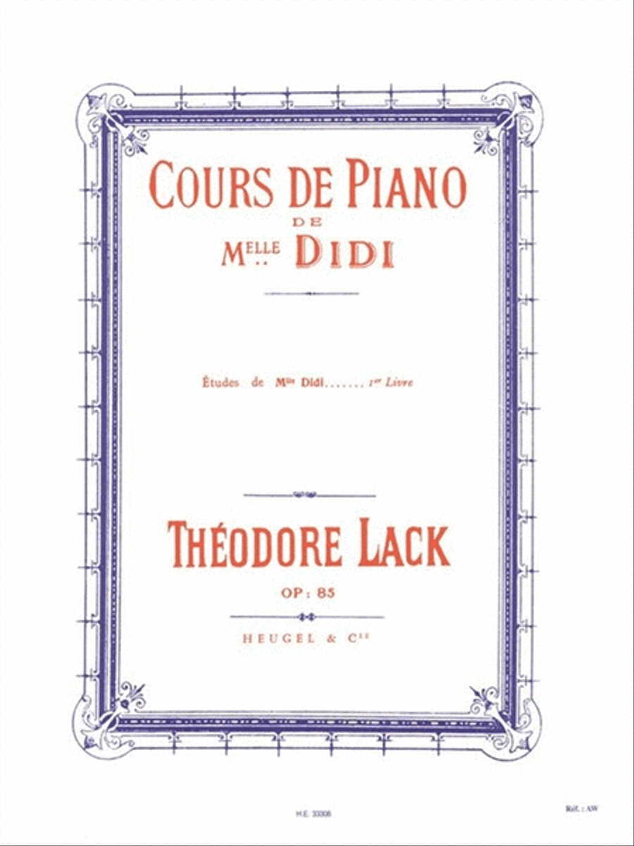 Miss Didi''s Studies, Op. 85 - Vol. 1 Piano Method scores gallery preview page 1